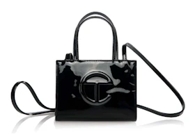 Telfar Small Patent Shopping Bag Black Telfar Small Patent Shopping Bag Black