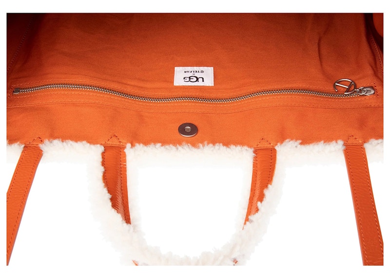 Lookbook Telfar x UGG 大号购物袋 皱褶 辣味南瓜色