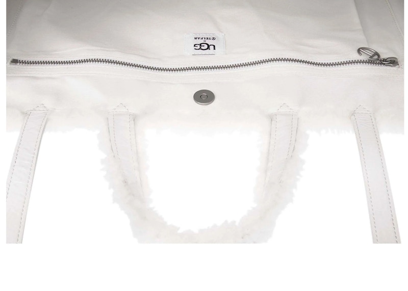 Lookbook Telfar x UGG 大号购物袋褶皱白色