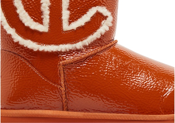 UGG 漆皮 圓頭套穿 短筒 雪地靴 男款 南瓜色 Order UGG 漆皮 圓頭套穿 短筒 雪地靴 男款 南瓜色