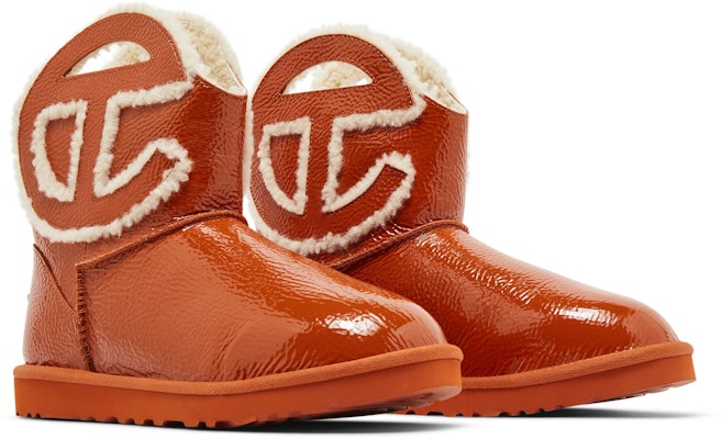 UGG 漆皮 圓頭套穿 短筒 雪地靴 男款 南瓜色 Cheap UGG 漆皮 圓頭套穿 短筒 雪地靴 男款 南瓜色