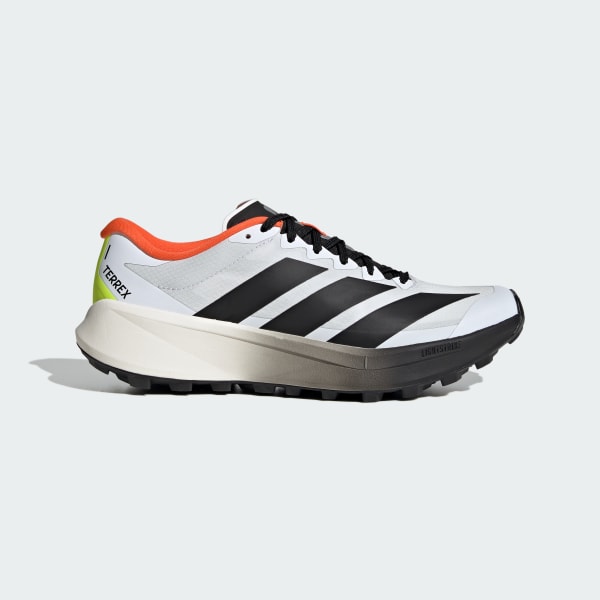 Terrex Agravic 4 Trail Running Shoes - adidas Trail Running Sneakers. Cloud White/Core Black/Semi Impact Orange KJ8872