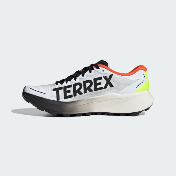 Sizing Zapatillas Trail Running Terrex Agravic 4 adidas. Blanco/Negro/Naranja Impacto. KJ8872