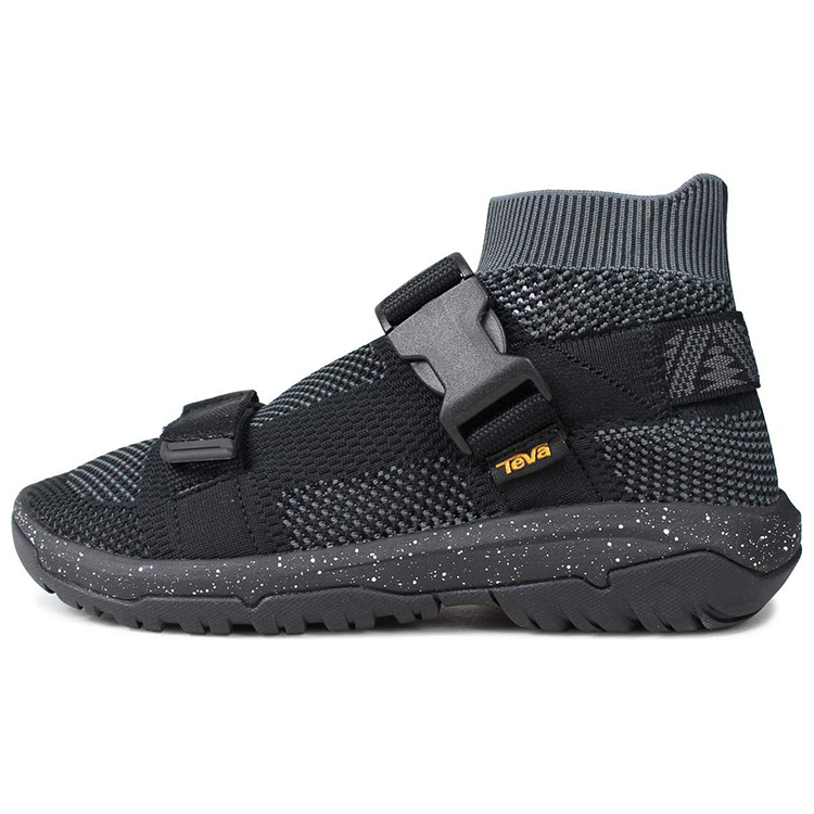 Teva Hurricane Sock High-Top Cushioning Casual Shoes Black Sneakers. 1100269-BLK