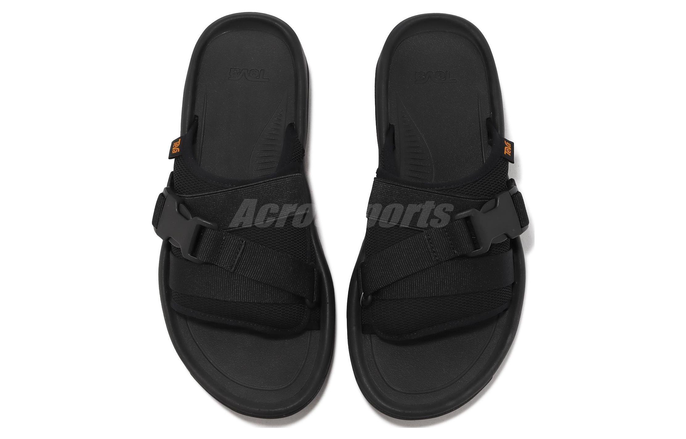 Shop TEVA Hurricane Verge 黑色情侣凉拖鞋 1136230-BLK