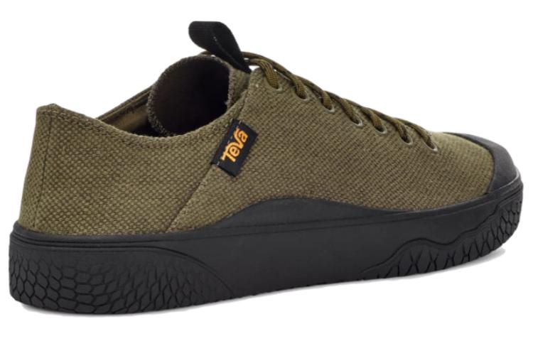 Lookbook 테바 로우탑 스니커즈 (블랙/그린) 1134369-OLV