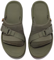Lookbook Teva太哇 M Hurricane Verge Slide 舒適百搭 耐磨 一字拖鞋 男款 橄欖色