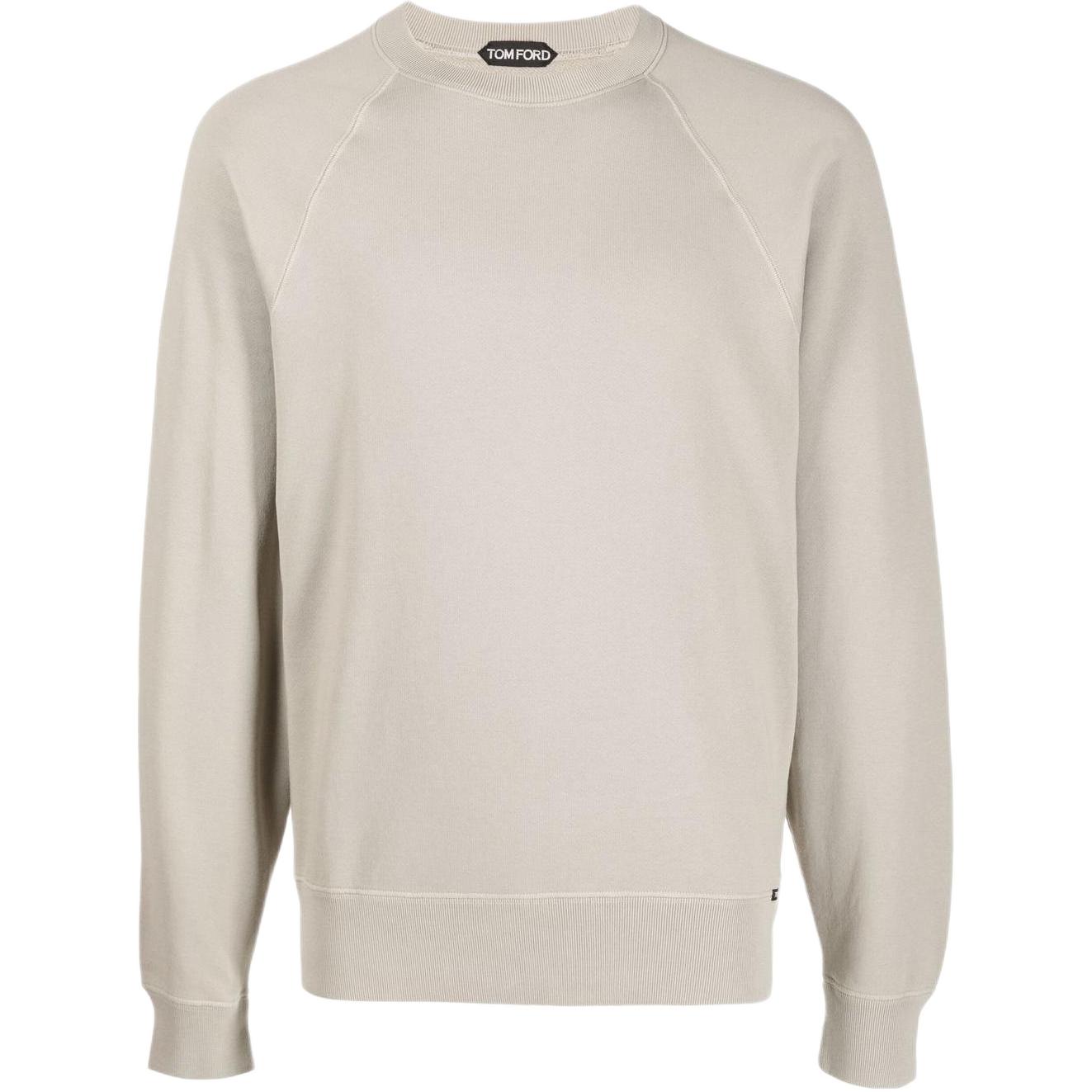 TF TOM FORD FW22 Solid Color Crewneck Pullover Sweatshirt Brown BA265TFJ985N45