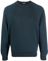 TF TOM FORD FW22 Solid Color Raglan Pullover Sweatshirt Blue Mens TFJ985BA265B49 TF TOM FORD FW22 Solid Color Raglan Pullover Sweatshirt Blue Mens TFJ985BA265B49