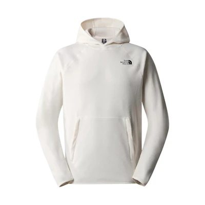 TNF 100 Glacier Fleece Hoodie White Simple Logo Design NF0A855Z-N3N