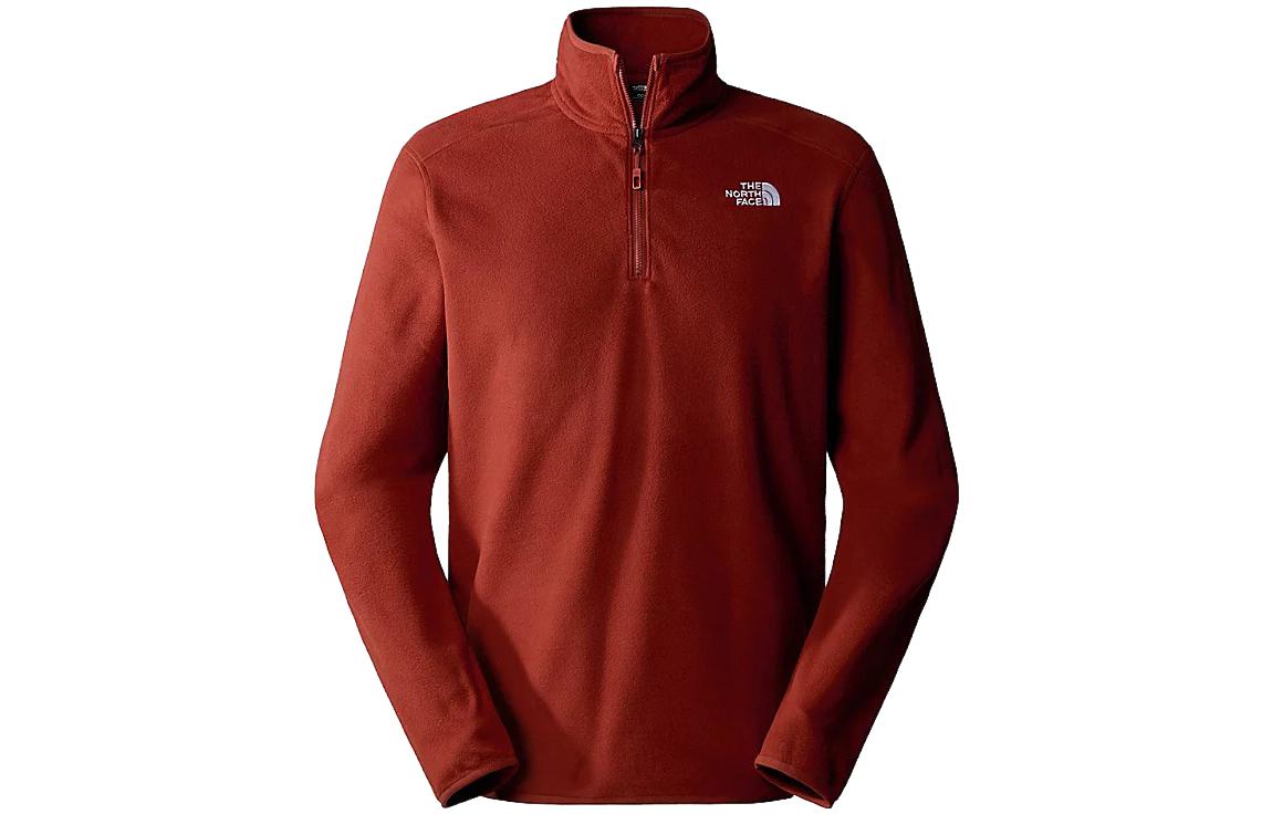 TNF 100 Glacier Half-Zip Fleece Pullover Red Brown NF0A855W-UBC