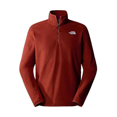 TNF 100 Glacier Half-Zip Fleece Pullover Red Brown NF0A855W-UBC