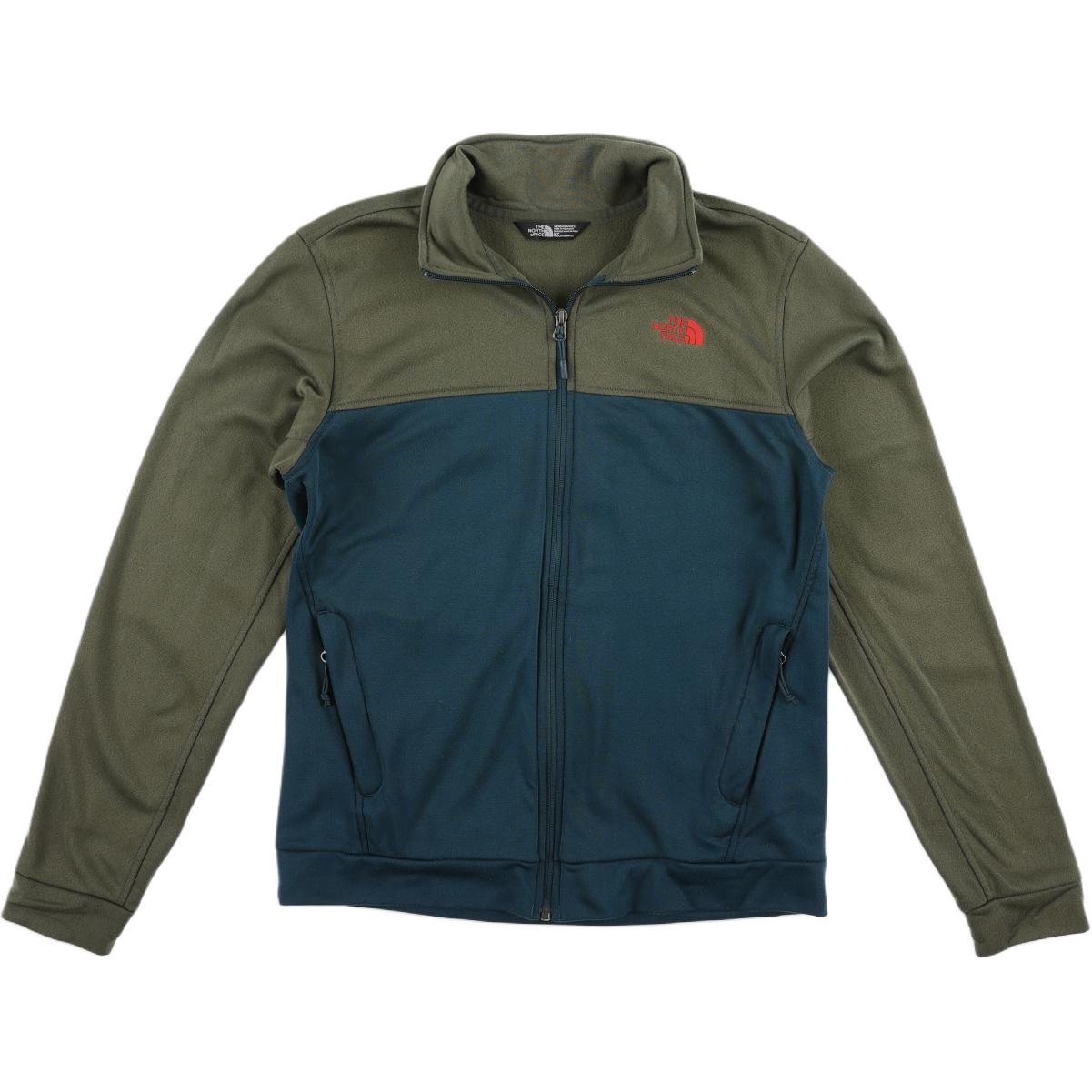 TNF 100WT Cinder Full-Zip Logo Sweatshirt Night Green NF0A3RT1-HSP