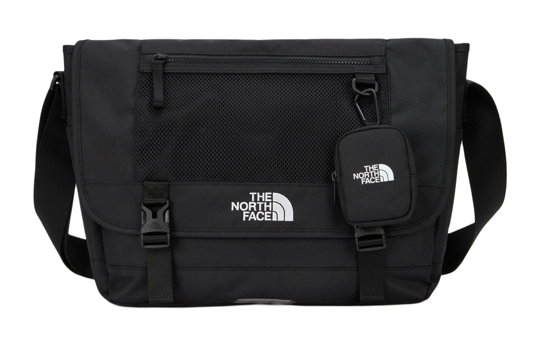 The North Face 15L Black Polyester Messenger Bag Unisex Outdoor Shoulder Bag NN2PQ00J