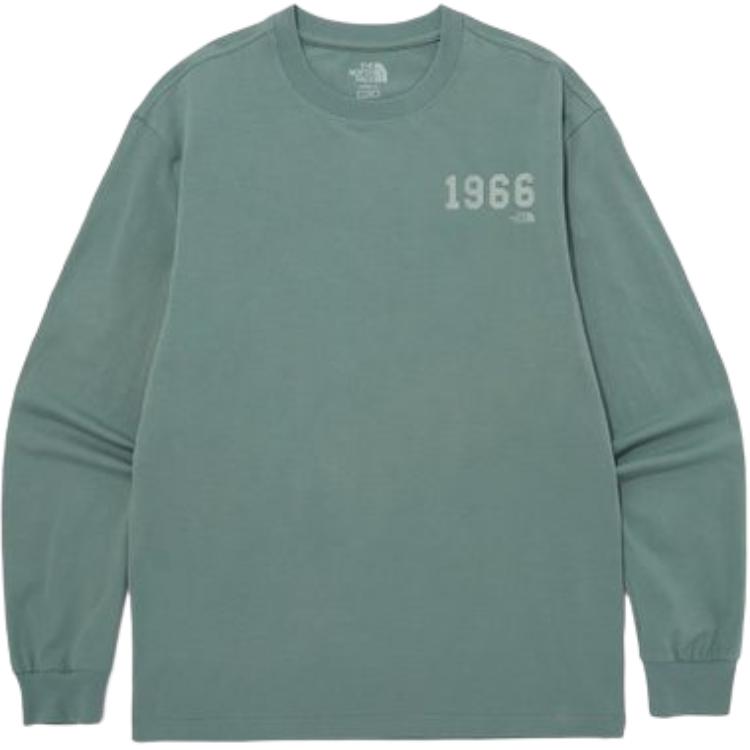 TNF 1966 L/S Crewneck Sweatshirt Green - Casual Comfort Fit NT7TQ01M
