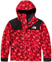 The North Face 1986 Camo Logo Waterproof Unisex Outdoor Jacket Red NF0A7UR9-II5 The North Face 1986 Camo Logo Waterproof Unisex Outdoor Jacket Red NF0A7UR9-II5