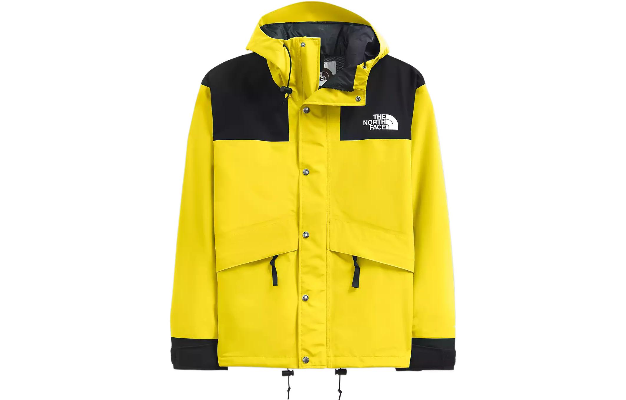 TNF 1986 SS22 Yellow Hooded Waterproof Windbreaker Jacket NF0A5J5N-760