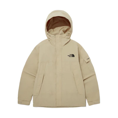 TNF 1990 Free Jacket Khaki Logo Print Hooded Long Sleeve Jacket NJ3BQ00D