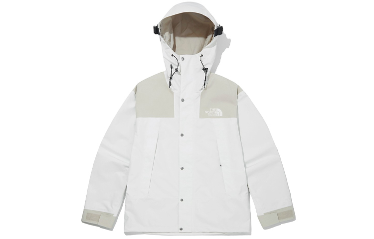 TNF 1990 GTX Logo Beige Waterproof Hooded Jacket Unisex NJ2GM00C