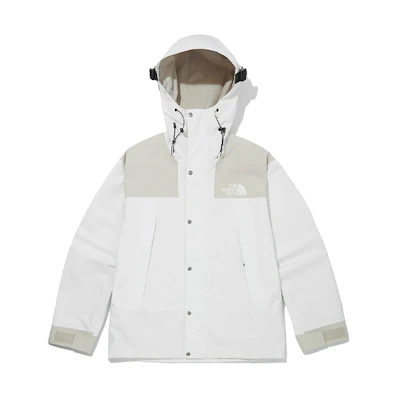 TNF 1990 GTX Logo Beige Waterproof Hooded Jacket Unisex NJ2GM00C