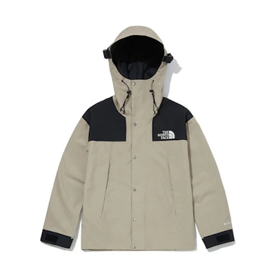 THE NORTH FACE 1990 GTX Colorblock Hooded Jacket Beige Unisex NJ2GM00B