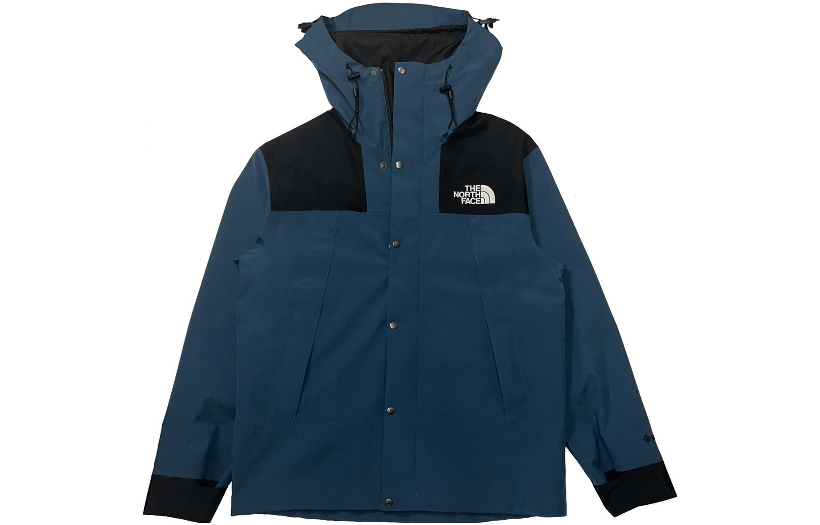TNF 1990 GTX Logo Embroidered Waterproof Jacket Deep Blue Unisex NI2GN01H