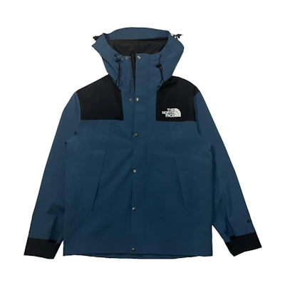 TNF 1990 GTX Logo Embroidered Waterproof Jacket Deep Blue Unisex NI2GN01H