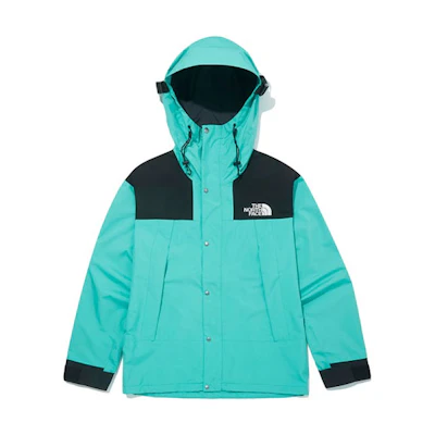 TNF 1990 Mountain Jacket Mint Green Outdoor Hooded Windbreaker NI2GL53B