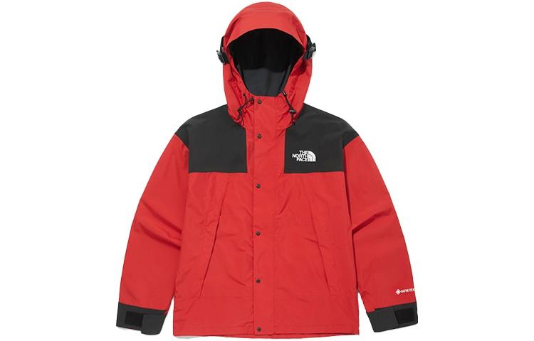 TNF 1990 Mountain Relaxed Ex Logo Print Red Hooded Jacket NI2GM50B