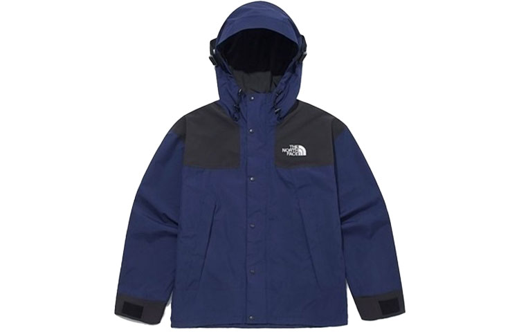 TNF 1990 Mountain Relaxed Logo Print Colorblock Jacket Blue Mens NI2GM50F