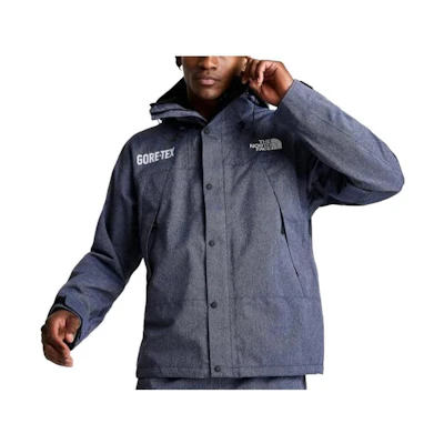 TNF 1990 Series Blue Letter Print Long-Sleeve Jacket NF0A831M-401