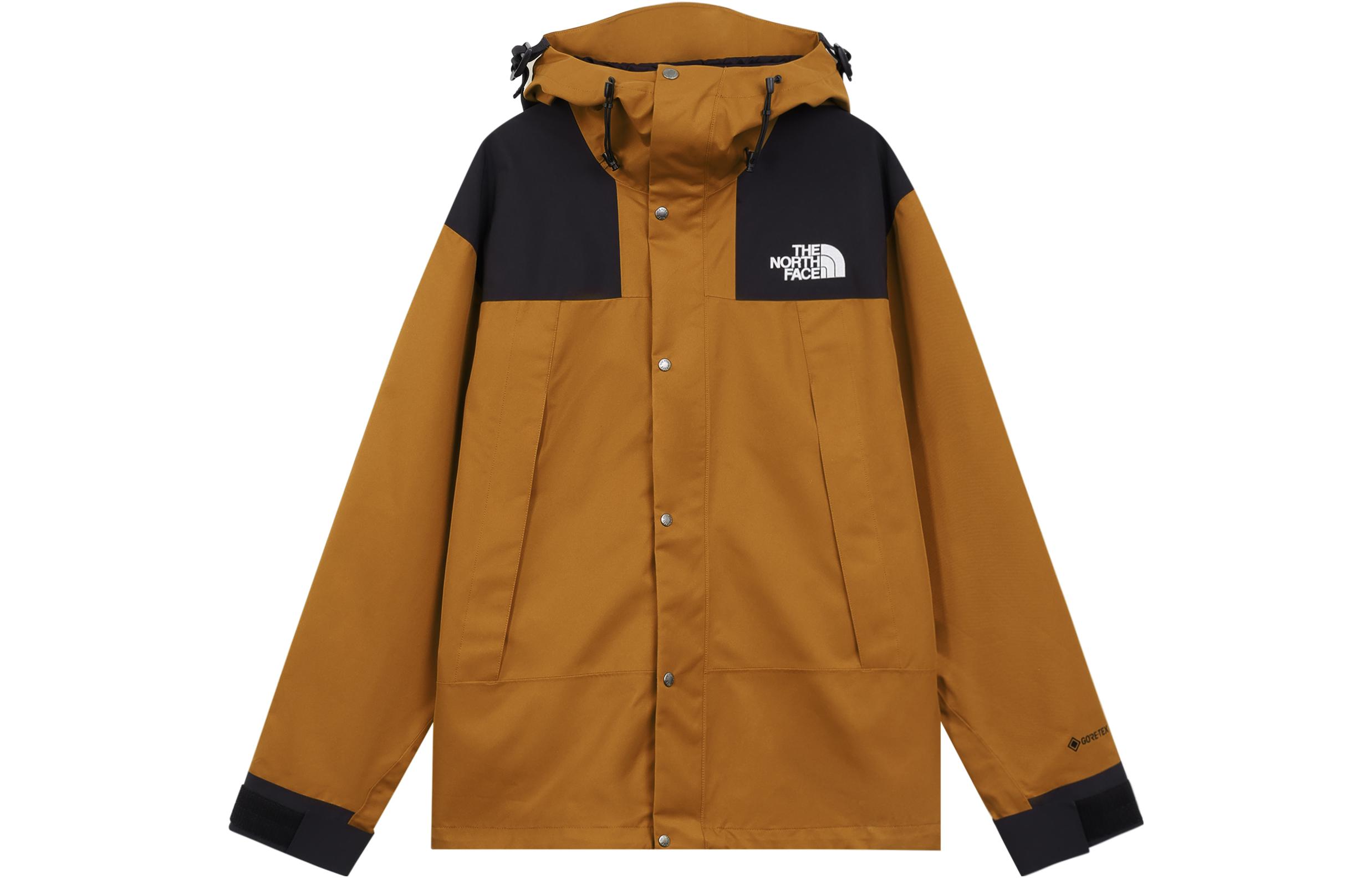 TNF 1990 Series Brown Windbreaker Jacket with Logo, Unisex NI2GN03D