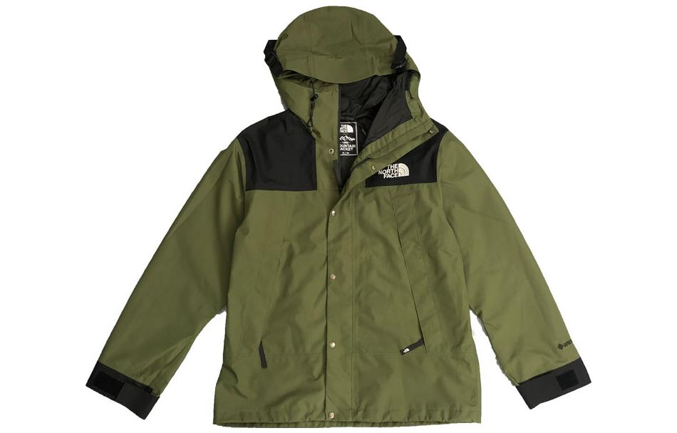 TNF 1990 Series Logo Printed Waterproof Zip Hoodie Jacket Green Men NI2GN09E