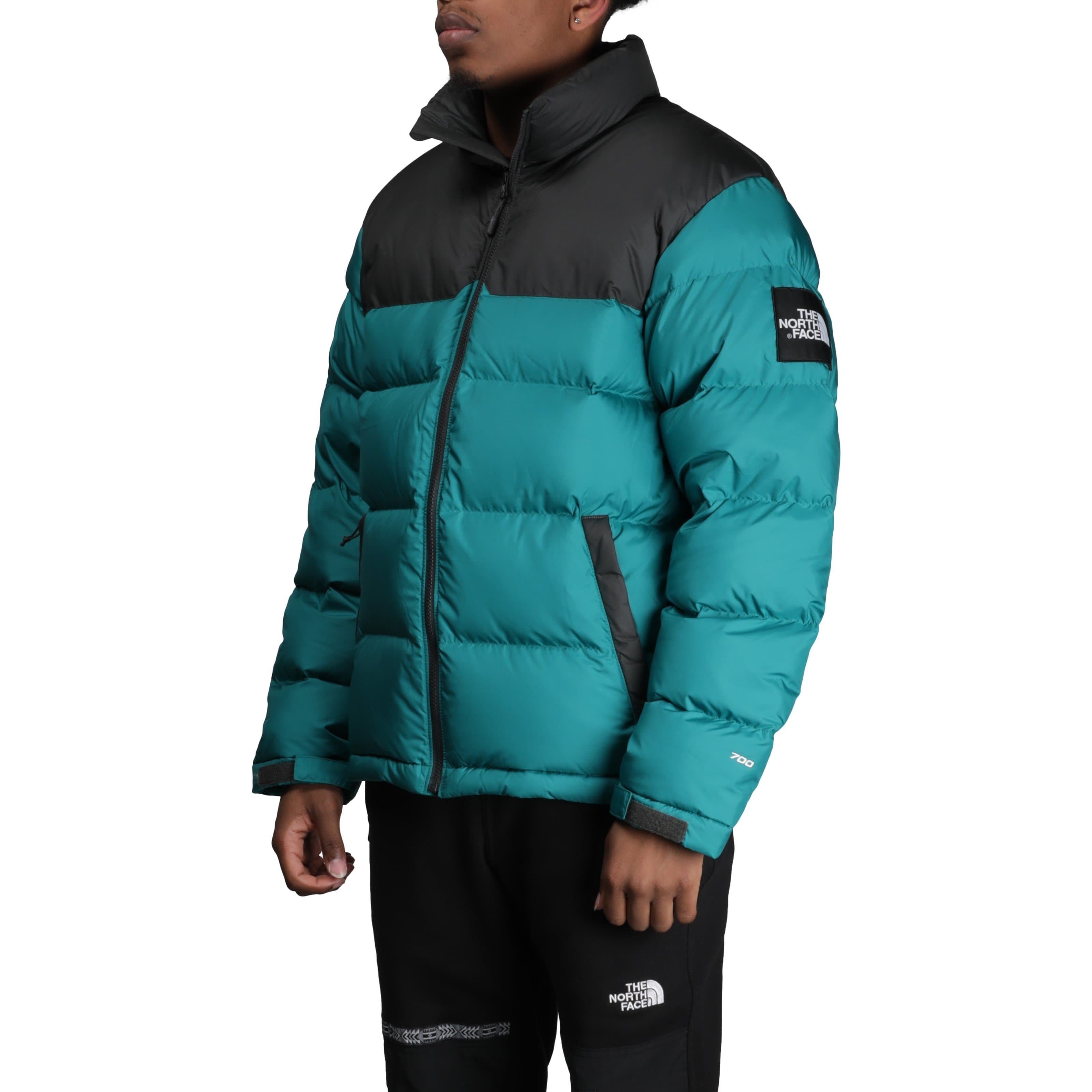 TNF 1992 Nuptse Jacket Asphalt Grey Colorblock Puffer Lake Blue Unisex. T92ZWE-7RD 圖 5