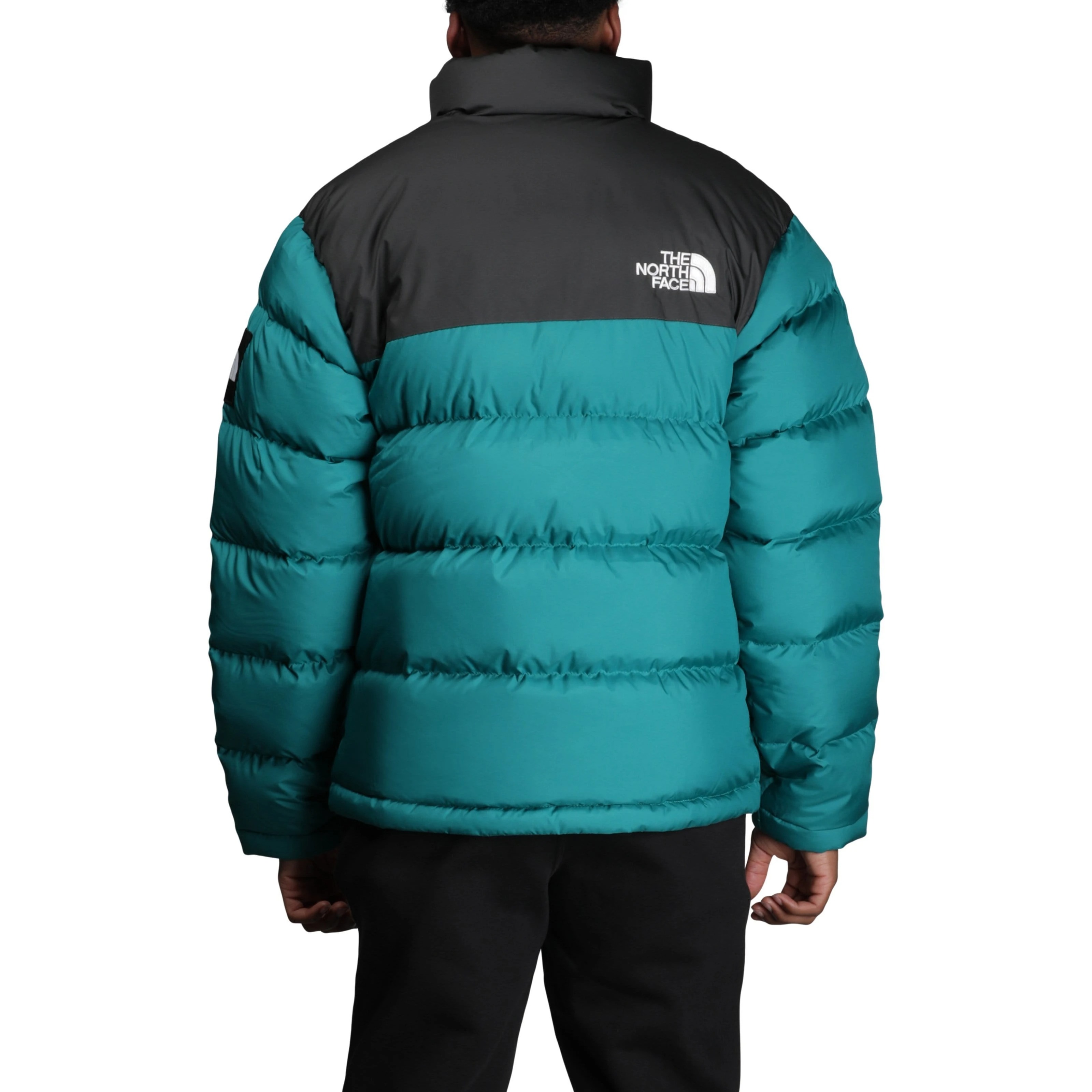 TNF 1992 Nuptse Jacket Asphalt Grey Colorblock Puffer Lake Blue Unisex. T92ZWE-7RD 圖 6