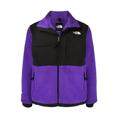 TNF 1995 Retro Fleece Jacket Purple - Vintage Colorblock Style NF0A4QYJ-NL4