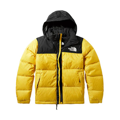 TNF 1996 Colorblock 700-Fill Waterproof Down Jacket Yellow Unisex NF0A4NCH-70M