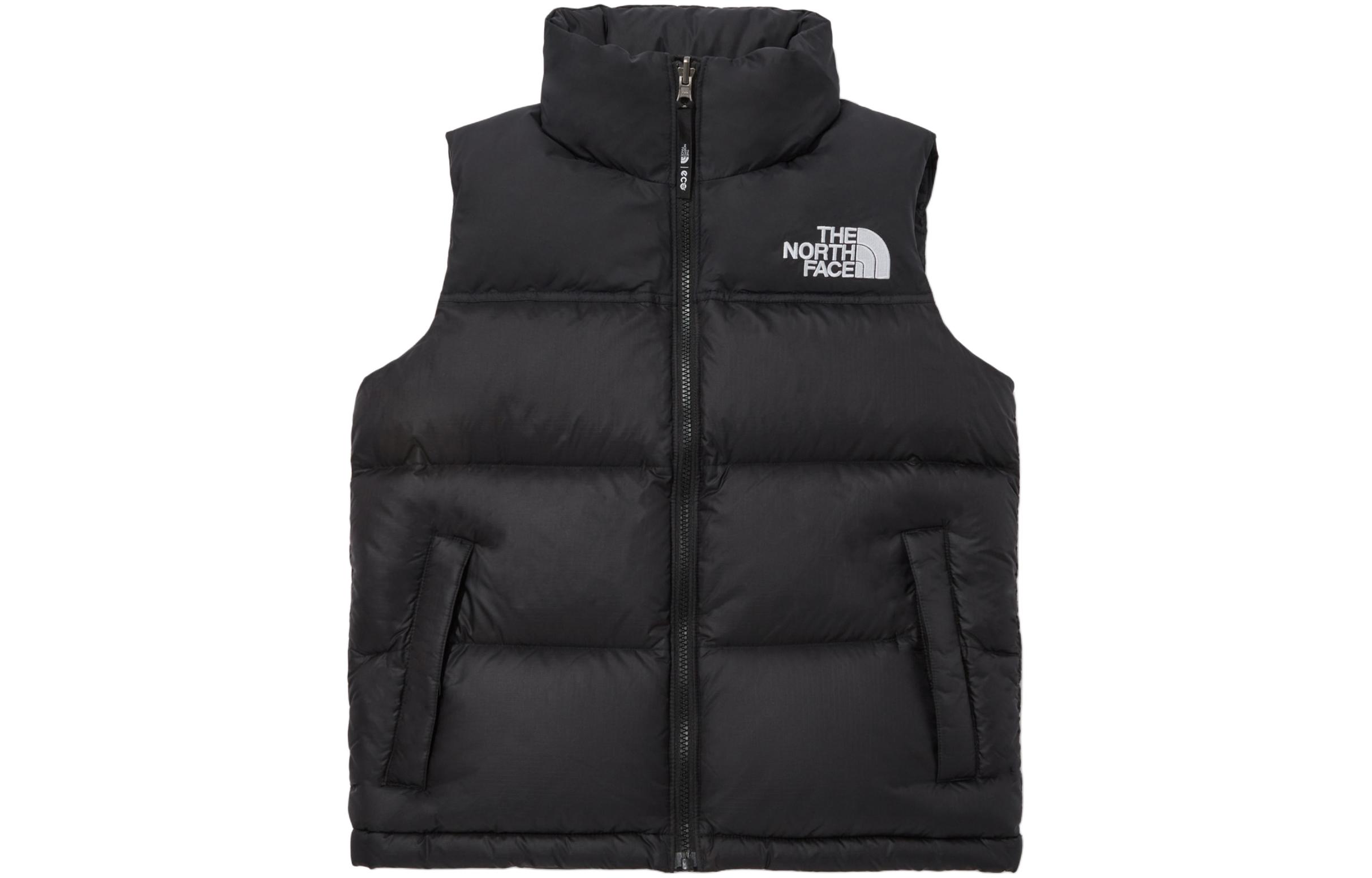 The North Face 1996 Eco Nuptse Black Vest with Detachable Hood NV1DQ55A