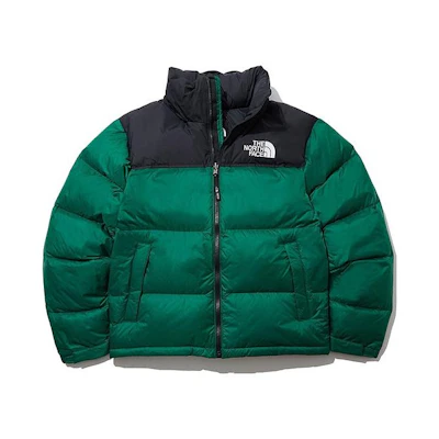 TNF 1996 Eco Nuptse Jacket, Windproof & Packable Green Unisex Winter Coat NJ1DL50D