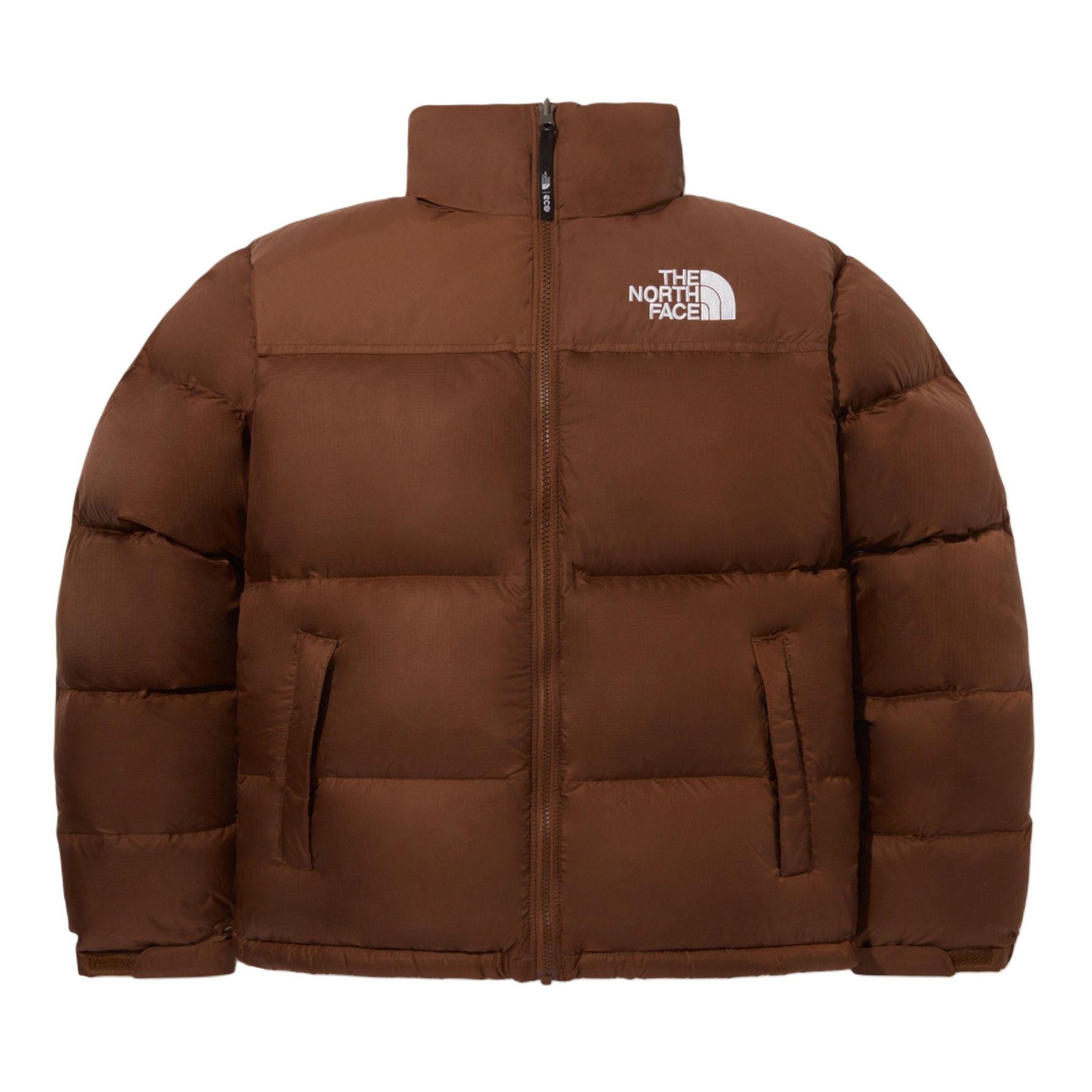 The North Face 1996 Eco Nuptse Jacket Brown Unisex Packable Puffer Coat NJ1DQ75F