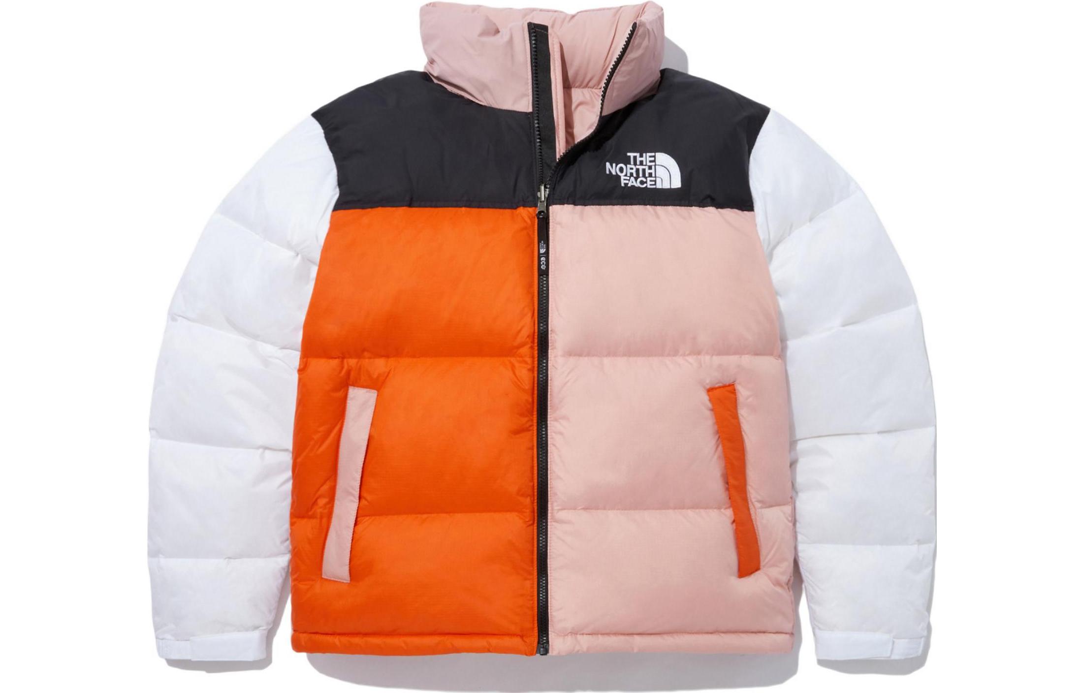 TNF 1996 Eco Nuptse Jacket Pink Orange Unisex Winter Puffer Coat NJ1DN75F