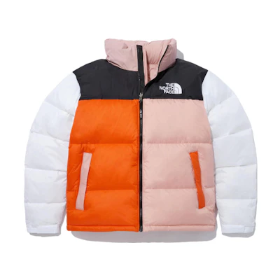 TNF 1996 Eco Nuptse Jacket Pink Orange Unisex Winter Puffer Coat NJ1DN75F