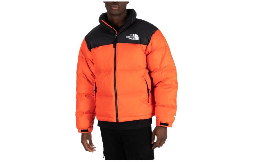 The North Face 1996 FW22 Nuptse Logo Puffer Jacket 700 Fill Orange Mens NF0A3C8D-474