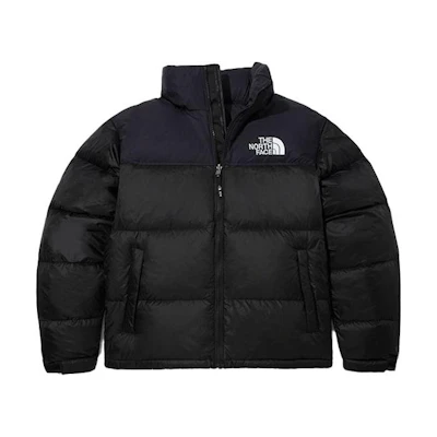 TNF 1996 Logo Embroidered Packable Black Puffer Jacket Unisex NJ1DN55A