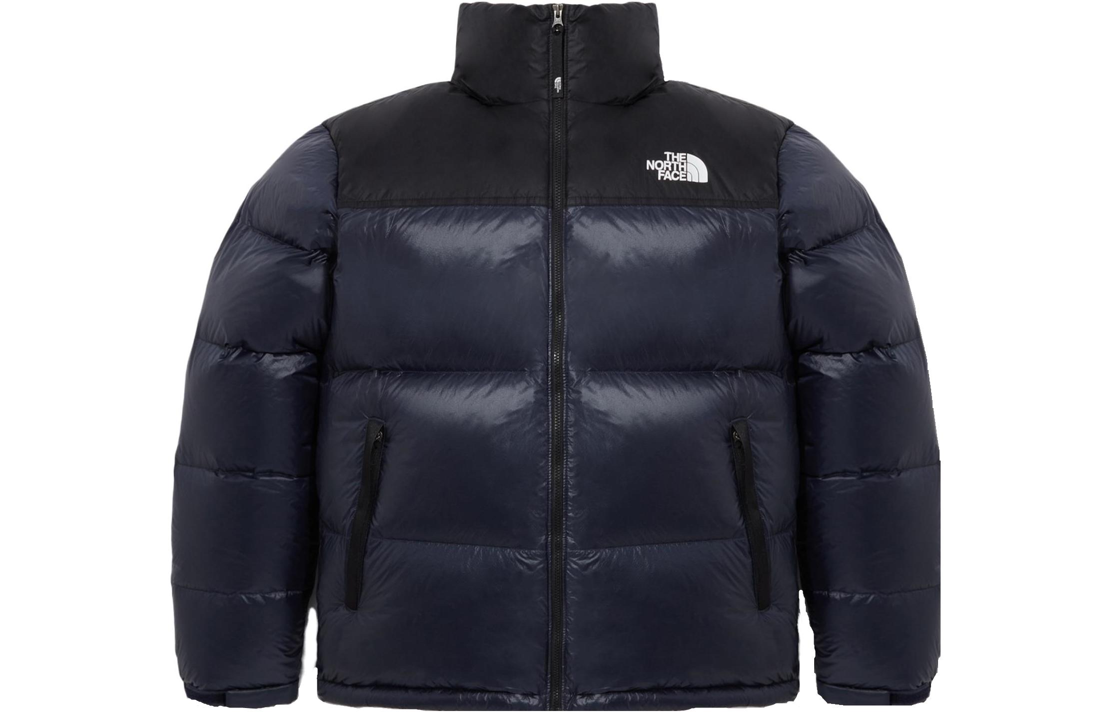 TNF 1996 Logo Print Puffer Jacket Navy Blue NJ1DQ50C
