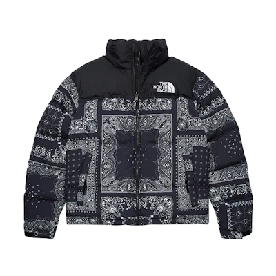 TNF 1996 Noobsy Paisley Puffer Jacket Navy for Men NJ1DM96B