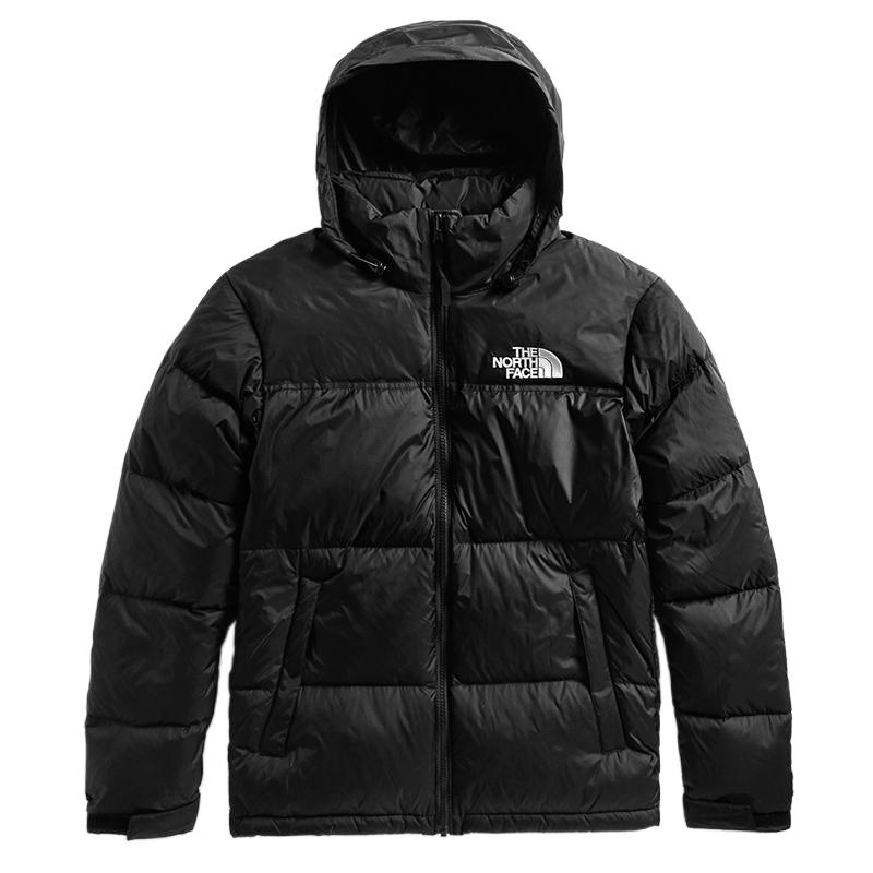 TNF 1996 Nuptse Black Hooded Waterproof Down Jacket Unisex NF0A496S-JK3