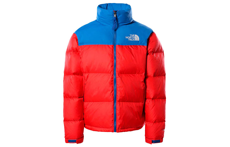 The North Face 1996 Nuptse Colorblock Hooded Down Jacket Red Unisex NF0A3C8D-Y3B