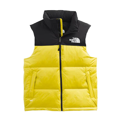 TNF 1996 Nuptse Colorblock Logo Print Zip Vest Men NF0A3JQQ-760