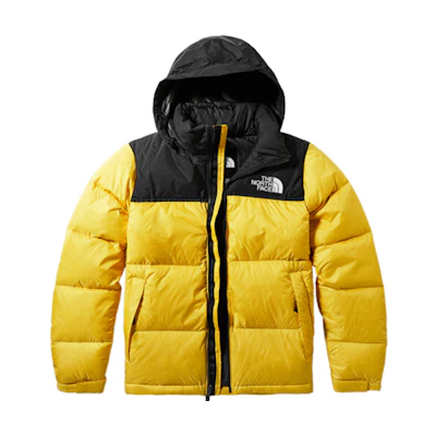 TNF 1996 Nuptse Colorblock Packable 700-Fill Jacket Unisex Yellow 4NCH-70M